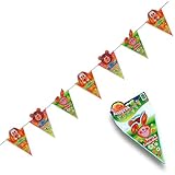 Carnival Toys 4211: Festone Bandierine Buon Compleanno L. Mt.1,40 Ca. H. Cm.25 Ca.