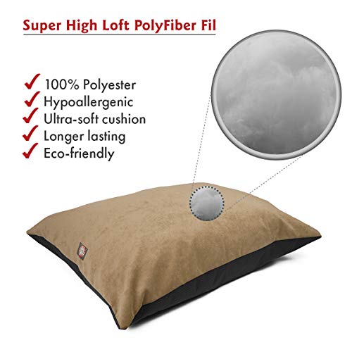 Image of Majestic Pet Comfy Dog Bed Rectangle Medium, Washable, Non Slip 35 x 28 Inch Villa Pearl