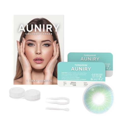 AUNIRY Lentilles Couleur Bleu 