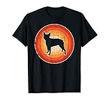 boston terrier retro vintage anni '60 70 sunset dog lovers uomo maglietta