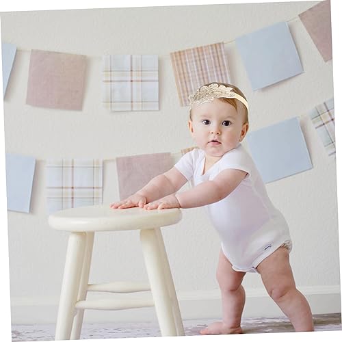 Rhinestone Headband Girls Hairband Floral Boy Girl Headwear Photo for Newborn2