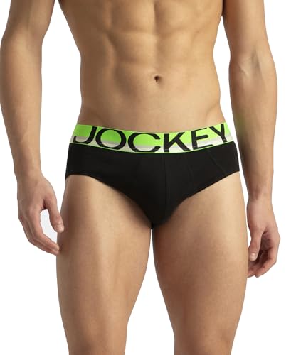 Image of Jockey FP01 Men Super Combed Cotton Solid Brief with Ultrasoft Waistband