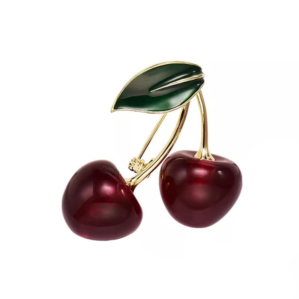 Amazon.com: Cute Cherry Brooch for Women Girls Corsage Brooches
