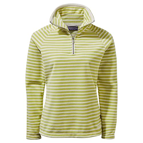 Craghoppers Women's Natalia Fleecepullover Damen Pullover Sweater, Lime Sorbe Stripe, 44 UK