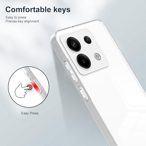 WOKEZ Transparent Mobilfodral för Redmi Note 13 Pro 5G/Poco X6