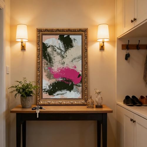 Graffiti sur toile abstrait et poster minimaliste pour mur vide