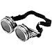 Steampunk Goggles - Vintage Victorian Style Glasses, Costume Accessories, Silver