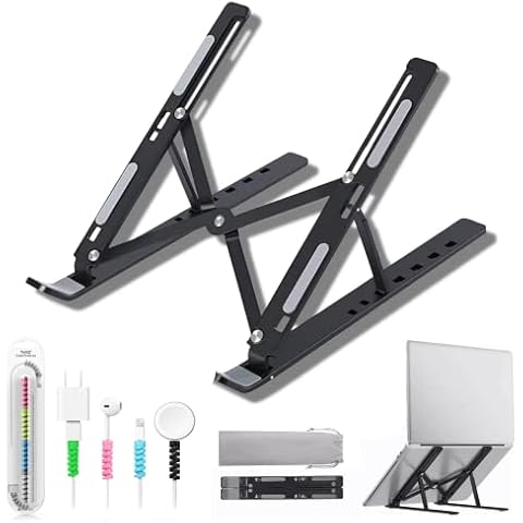 Adjustable Metal Laptop Riser for Desk Cover