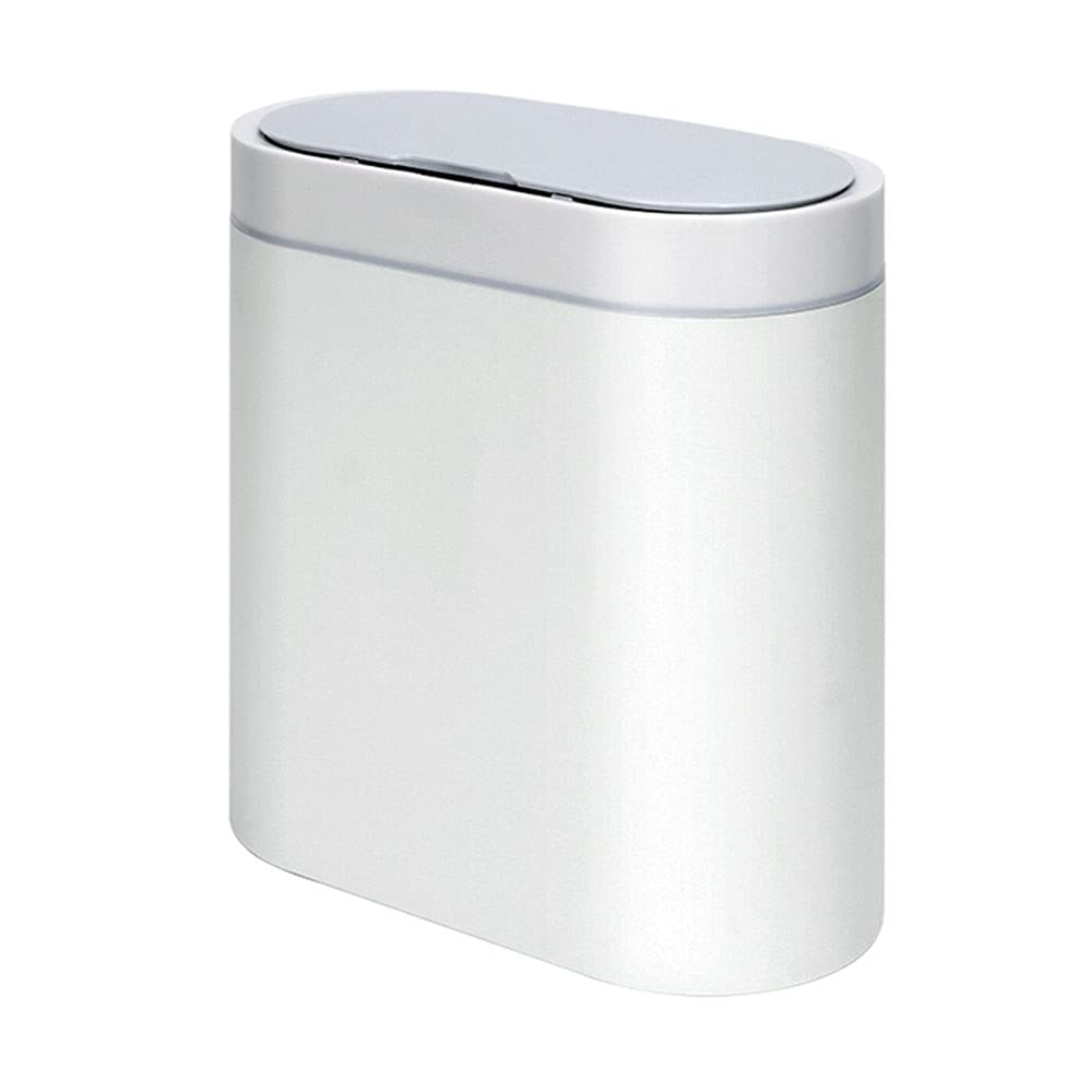 Smart Sensor Trash Can, Household Narrow-shaped Paper Basket with Lid 8L Capacity Waterproof and Odor Proof Household/kitchen Waste Basket