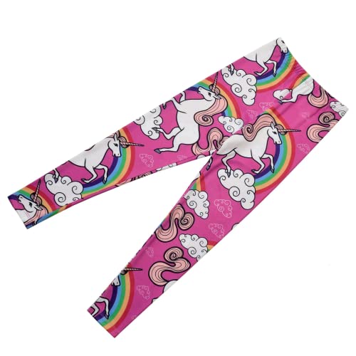 Jxstar Rainbow Leggings Leggins For Winter Pants Kids Unicorn 130 #TOP1