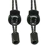 FUNNY TREE® Speed-Locks (active black) Die Schnürsenkel ohne binden | Elastische Schnürsenkel ideal für Sportschuhe Herren , Damen und Kinder