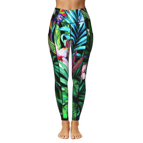 Pantalones de yoga estampados elásticos con bolsillos para mujer active 2