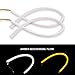 2pc 24" Amber Sequential Switchback LED Strip Light tube Kit DRL Turnsignal White Daytime Running Light for Headlights Retrofit