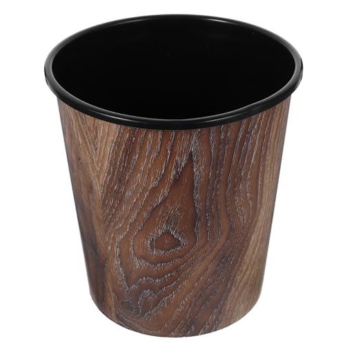 Caneca de basura rectangular estilo madera 7 litros