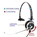 Headset Compatible with Cisco 7960 7961 7962 7965 7970 7971 7975 7985 Professional Voice Tube Mic Monaural Headset Compatible with Plantronics QD for Customer Support