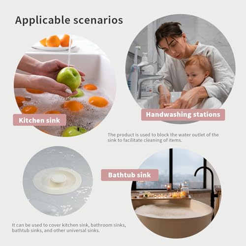 Tapones universales de caucho para bañera 2 piezas miniatura 5