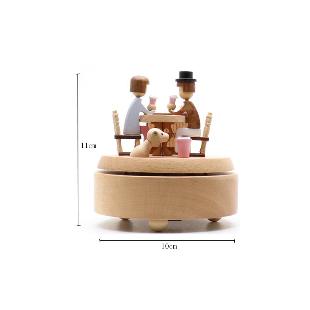 regalo di legno Music Box Music Box Amanti Idee di compleanno Recentemente sposato Regali di nozze per fidanzate, migliori amici, souvenir pratico