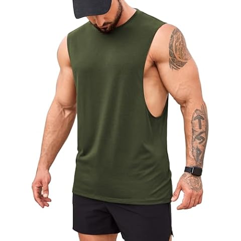 COOFANDY Men's Sleeveless Gym Tank Top Cover