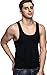 Odoland Mens 5 Pack Body Shaper Slimming Tummy Vest Compression Shirt Tank Top Shapewear, Black*5, XXL