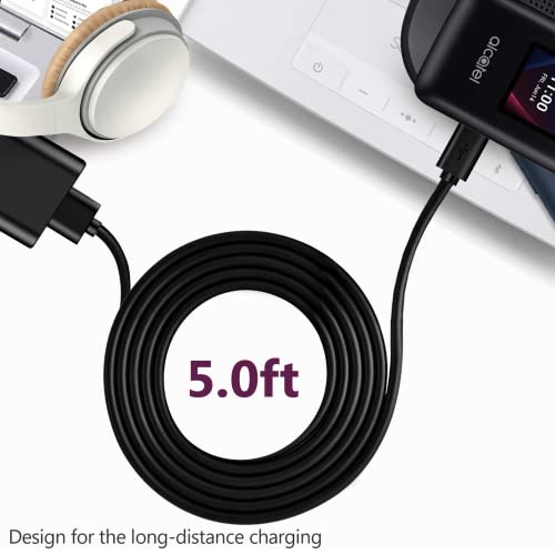 Fast Wall Charger 5Ft Charging Cable Cord Fit For Alcatel Go Flip, Go Flip 3, Go Flip V, Alcatel Cingular Flip 2/3, Alcatel Myflip 2, Quickflip, Smartflip 4052R 5044C & Flip Micro Usb Phone Charge #TOP3