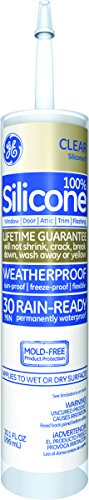 GE Silicone GE5000 Clear Silicone II Window & Door Sealant