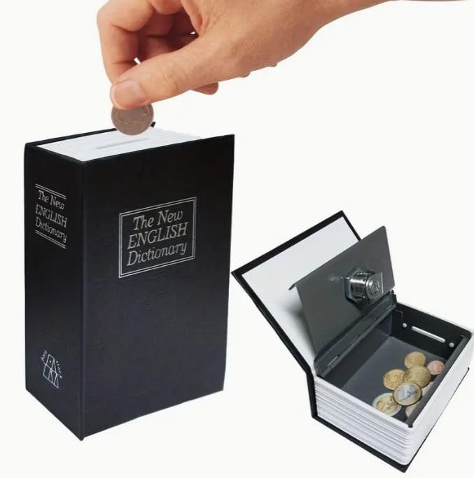 Zorzel Book Safe with Combination Lock, Home Dictionary Diversion Hidden Secret Metal Safe Box for Money Jewelry Passport - (1 pc, Multicolor)-image-15