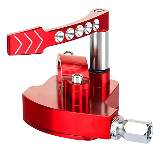 Piodelo 7/8" Universal Billet Lever Thumb Throttle Controller Control Assembly Cnc Atv Quad Parts For Cam-Am, For Suzuki, For Honda, For Yamaha, For Arctic Cat, For Polaris, For Kawasaki (Red) #TOP21