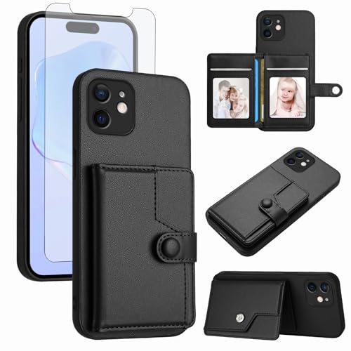 Coque iPhone 12 Mini protège écran verre trempé et fente RFID contre vol de données