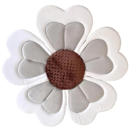 Matelas de bain bébé non glissant et lavable en éponge rose 31,5 pouces