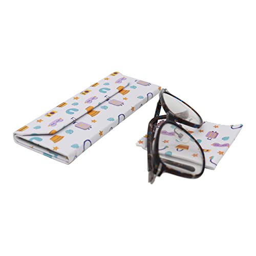 Image of Real Sic Glasses Case for Men and Women - Magnetic Folding Hard Shell Sunglass Holder - Inspired by Activities /Hobbies