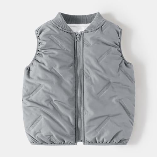 Toddler Boys Girls Puffer Vest, Stand Collar Sleeveless Zip Up Puffy Coats Warm Winter Padded Gilet Jacket for Kids2