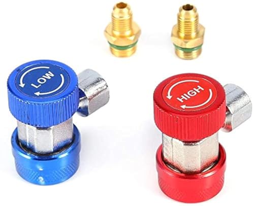 Acoplador rápido ajustable para R134a con conectores 1/4 pulg