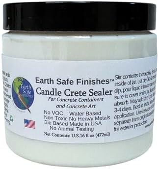 Earth Safe Finishes Candle Crete Concrete Sealer (Clear, 16oz)