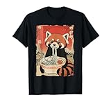 Mapache Divertido Anime Fideos japoneses Kawaii Ramen Lover Camiseta