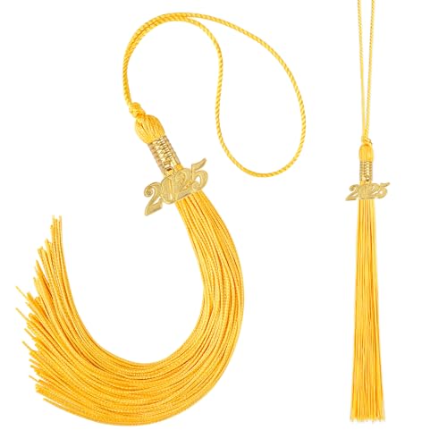 Gold Tassel Graduation Tassel 2025 Graduation Tassel 2 Pcs Yellow