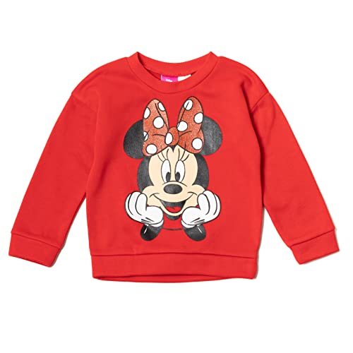 Image of Disney Minnie Mouse Girls' 2-Piece Fleece Sweatshirt and Pants Set for Baby & Kids