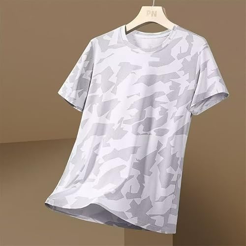 Camo Tshirts for Men Summer Thin Lightweight Breathable Quick Dry Tees Round Neck Short Sleeve Casual Tops Plus Size2