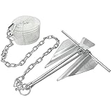 Extreme Max 3006.6719 Complete Slip Ring Anchor Kit with Rope / Anchor Chain /...