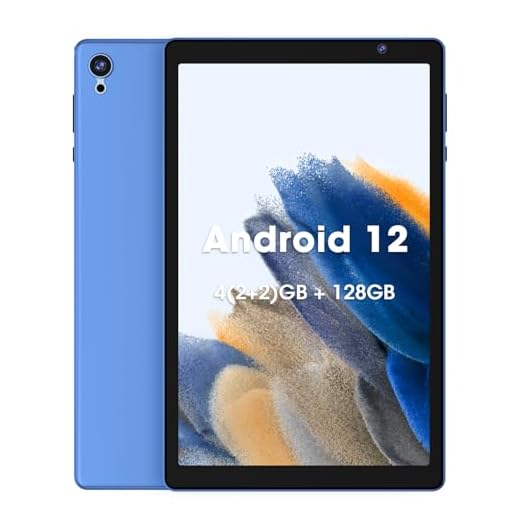 WeTapble Android 12 OS Tablet 10 Inch Tablets, 4(2+2) + 128GB Memory, Dual Camera Android Tablets, 1280x800 IPS Display Tablets, Quad-Core Processor, 6000 Mah Battery Bluetooth WiFi (Dark Blue)