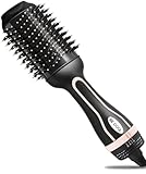 Schuss Home Electronic Be Cool BCOSWB2019 One Step 4 in 1 Warmluftbürste, Glättbürste, Stylingbürste, 1200 Watt Leistung, Keramikbeschichtung, 3 Temperaturstufen, Schwarz/Rosegold