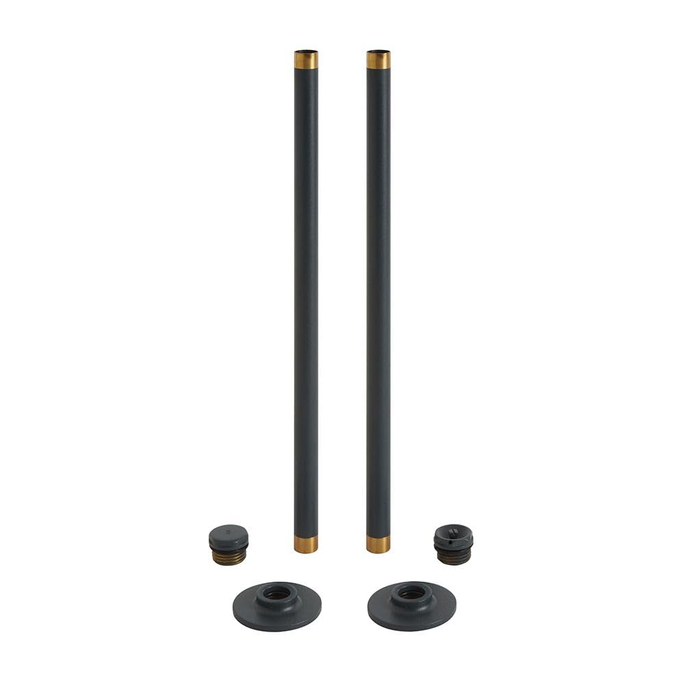 Milano Anthracite 15Mm Heated Towel Rail Radiator Pipe Connector Kit