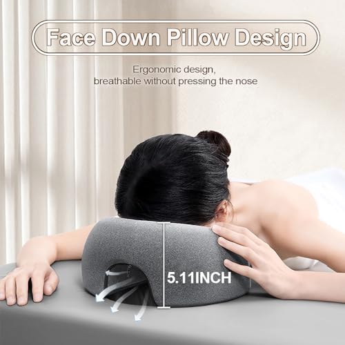 Zonngoo Massage Face Down Pillow,Face Cradle Covers Soft Comfort Massage Headrest Covers for Massage Tables & Massage Bed,Esthetician Supplies for SPA, Beauty & Tattoo Professionals