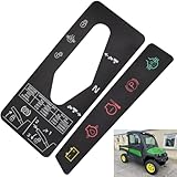 M127539 Shift Quadrant Label & M117670 Dash Panel Decal/Instrument Panel Indicator Label Compatible with John D-eere 4X2 6X4 Ga-tor Utility Vehicle