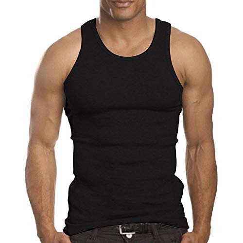 Falari 3 Pack Men's A-Shirt Tank Top Gym Workout Undershirt (Slim & Muscle Fit ONLY)2