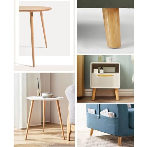 Patas de repuesto cónicas de madera para transformar el estilo de sus sillas 7