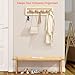 Homode Wooden Wall Hooks, Wall Mounted Coat Rack for Entryway, Boho Wood Pegs for Hanging Coats and Hats, Decorative Coat Hanger Purse Holder for Towel Key Jacket Bag Leash Cap