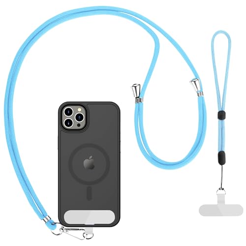 Cell Phone Lanyard 2 Pcs-1 Pcs 30"(Neck Strap×1)+8"(Wrist Strap×1) Black - Photo 113 sur 115