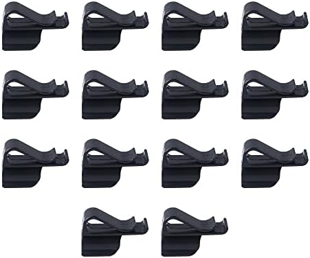 CHDHALTD Golf Club Organizers-14pcs Plastic Black Putting Clip,Golf Club Bag Clips On Putter Clamp Holder Organizer Golf Accessories