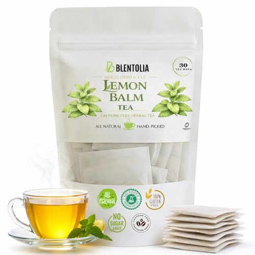 Blentolia Lemon Balm Tea – Melissa Officinalis Herbal Tea Bags – ...