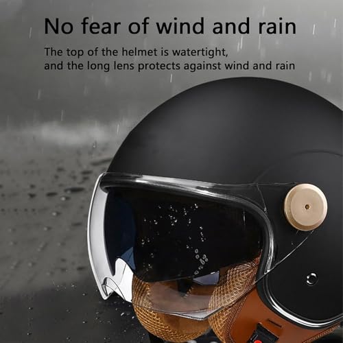 Casco scooter abierto con forro cómodo y doble pantalla solar 8
